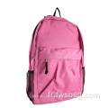 Sacs d'école d'adolescents en polyester rose personnalisé